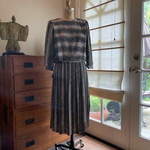 Classic Silver & Black Dress